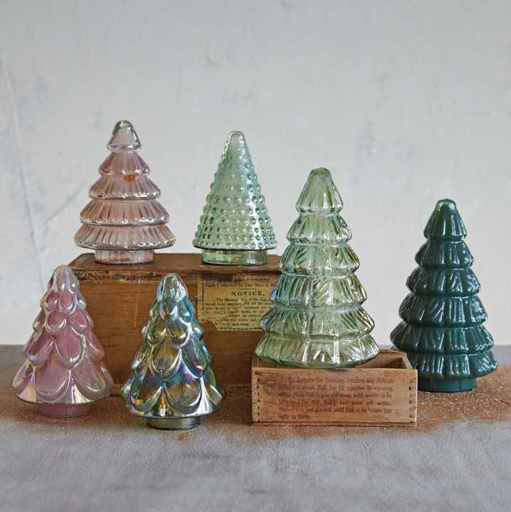 Embossed Mercury Glass Tree