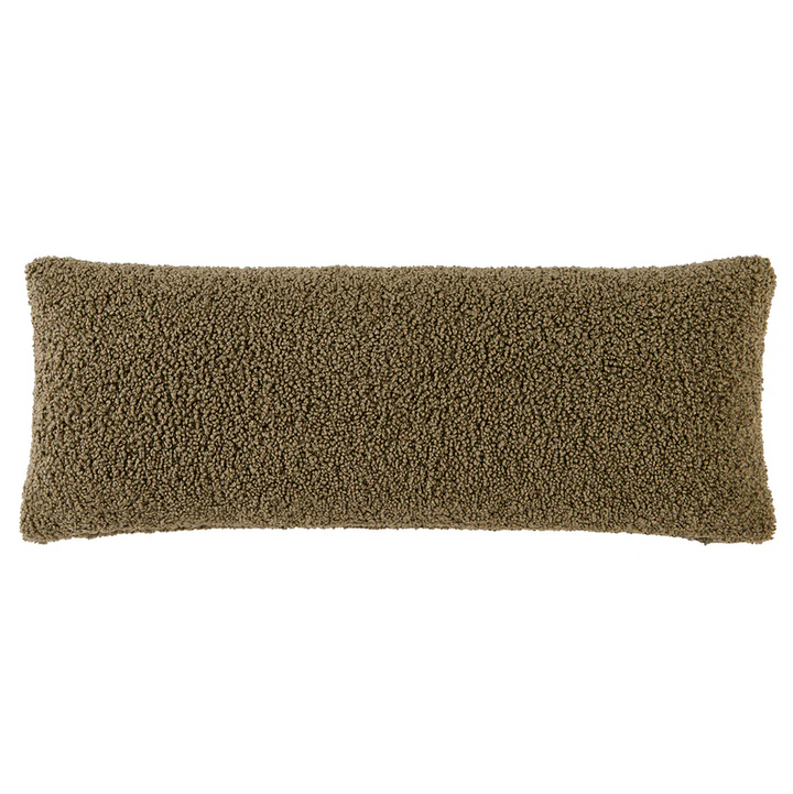 Teddy Lumbar Pillow, Dark Oak