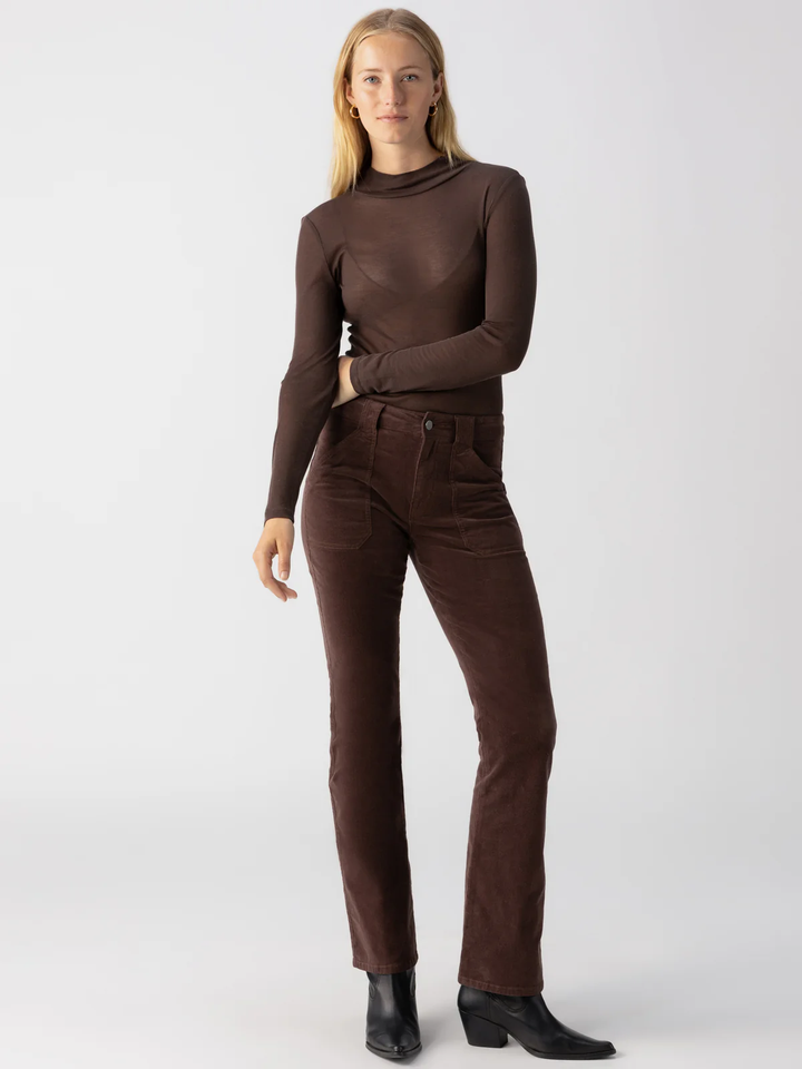 Corduroy Hayden Bootcut Standard Rise Pant, Brown Sugar