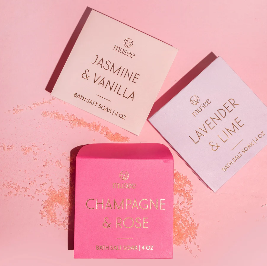 Champagne & Rose Mini Bath Salt Soak - 13 Hub Lane   |  