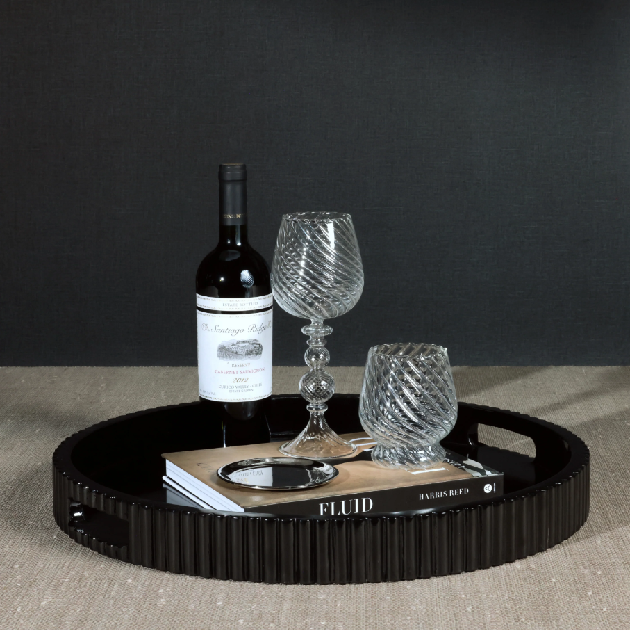 Tivoli Lacquered Round Tray - 13 Hub Lane   |  