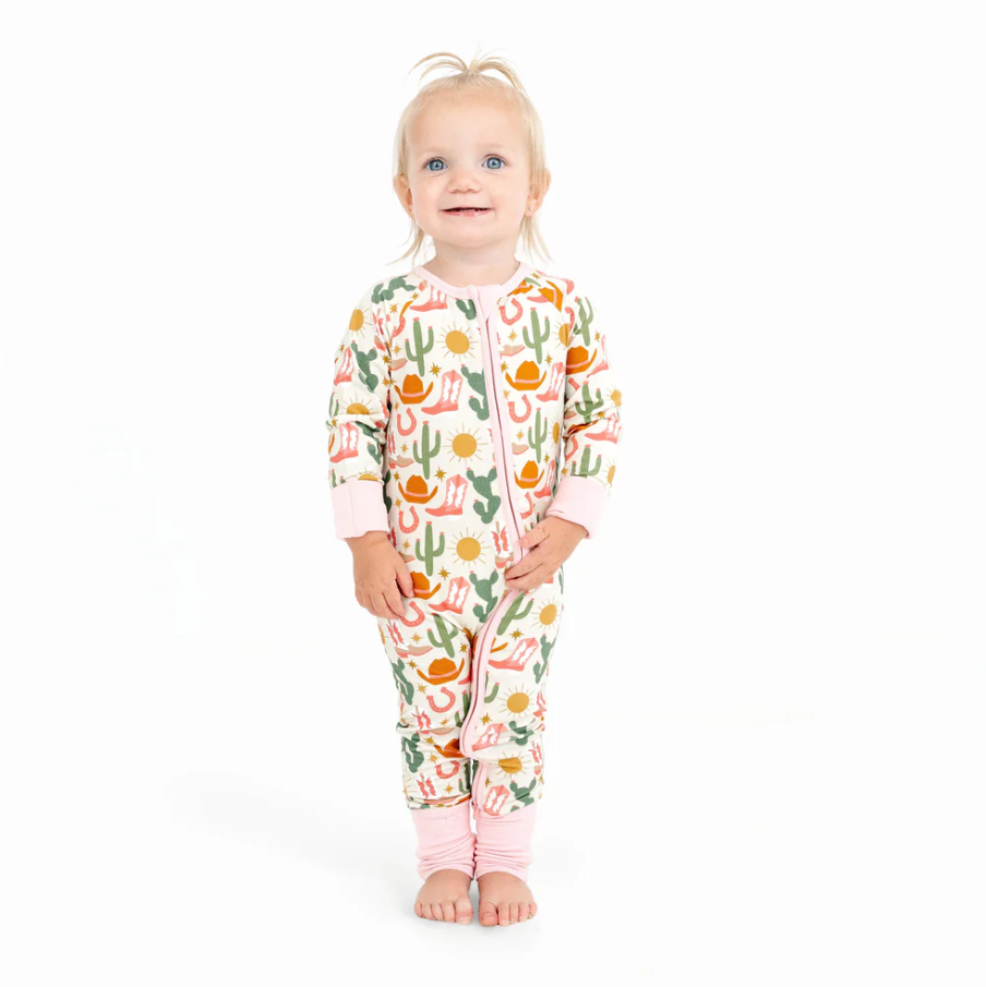Hey Y'all Western Bamboo Convertible Baby Pajamas - 13 Hub Lane   |  