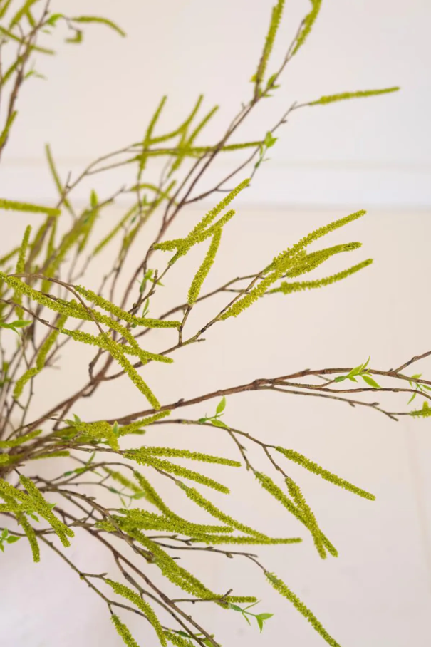 Artificial Green Willow Flowers Spray