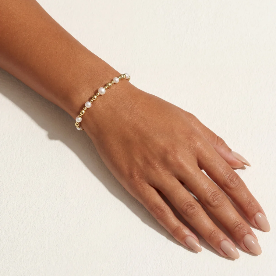 bara boheme ashlyn gold filled beaded bracelet w/ pearls - 13 Hub Lane   |  