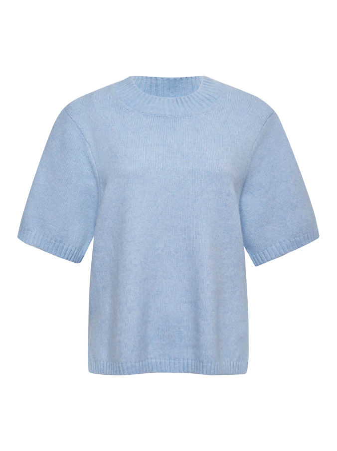 Perfect Sweater Tee, Blue Powder - 13 Hub Lane   |  Crewneck Sweaters