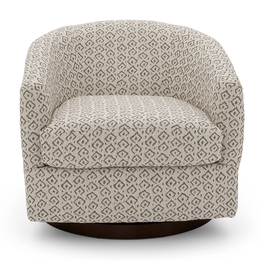 Ennely Swivel Barrel Chair - Thumbnail 3
