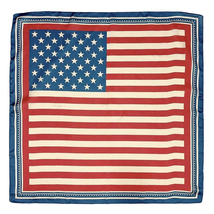 American Flag Print Bandana Scarf