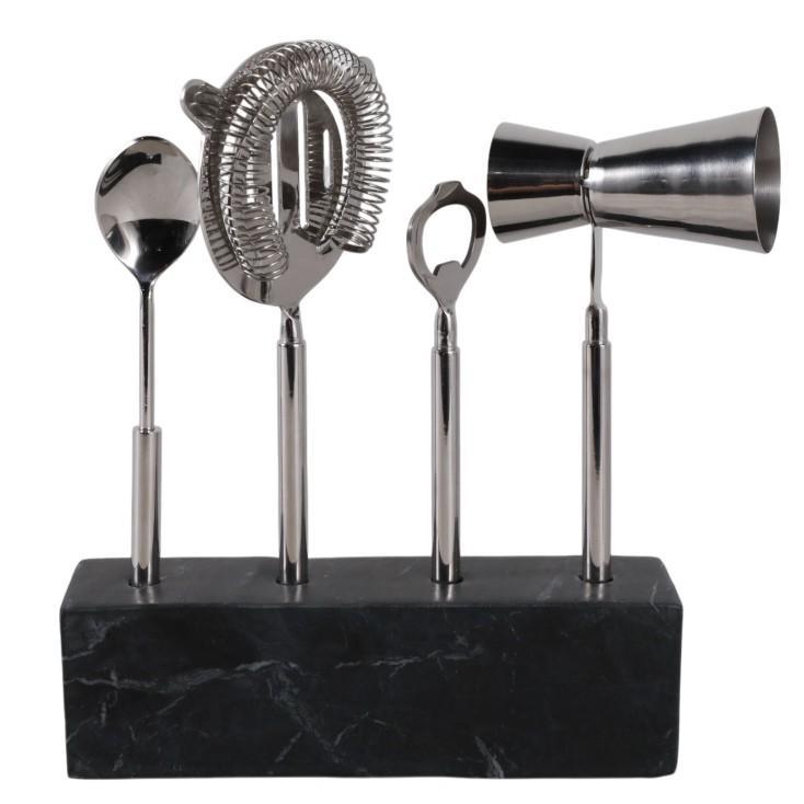 Edgewind Bar Utensil Set, Black