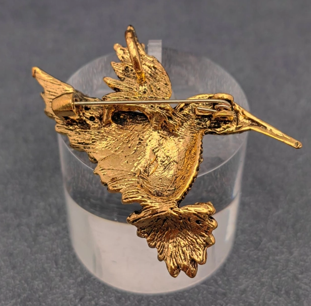 Rhinestone Hummingbird Brooch - 13 Hub Lane   |  
