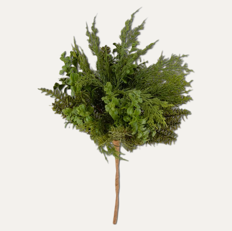Real Touch Boxwood & Mixed Pine Bush