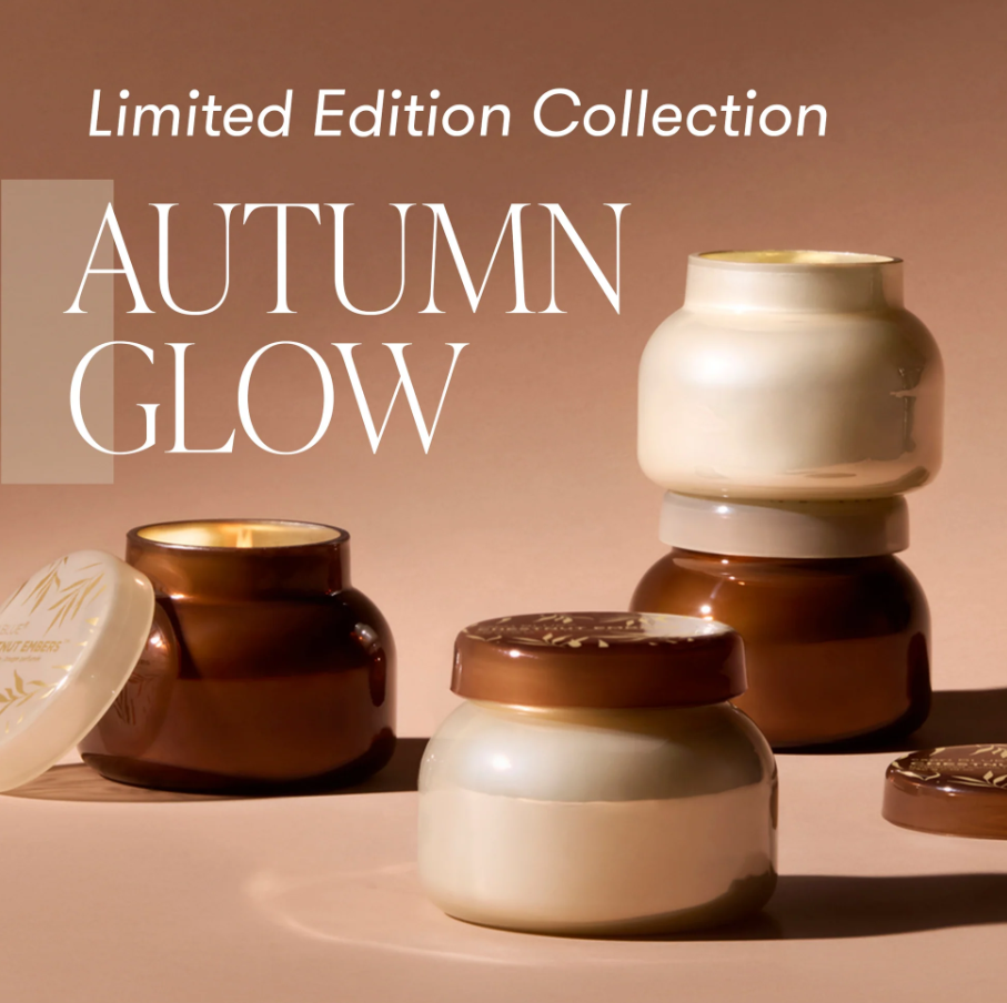 Autumn Glow Volcano White Signature Candle - 13 Hub Lane   |  Volcano