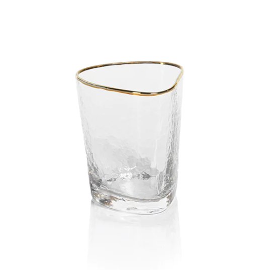 Aperitivo Triangular Double Old Fashioned Glass - 13 Hub Lane   |  Double Old Fashioned Glasses