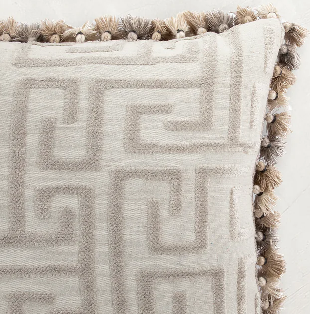 Greek Taupe Pillow - 13 Hub Lane   |  