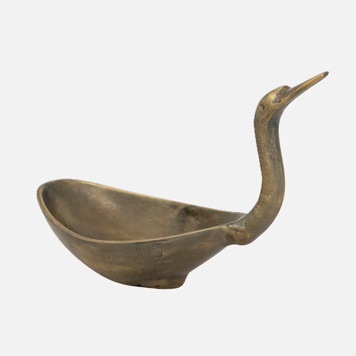 Cast Aluminum Swan Bowl - 13 Hub Lane   |  