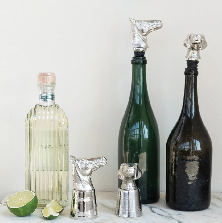 2 oz. Cast Aluminum & Stainless Steel Shot Glass in Kraft Box - 13 Hub Lane   |  Shot Glasses