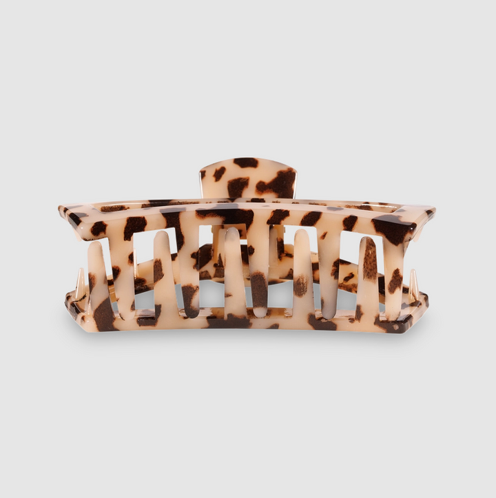 Open Hair Clip, Blonde Tortoise