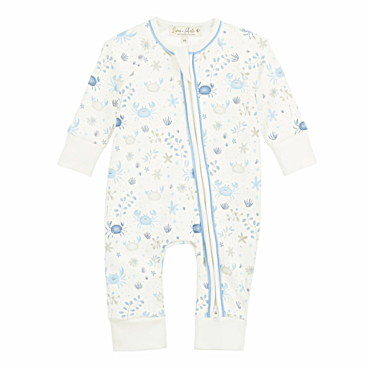 Crabby Cove Zip Playsuit - Sky - 13 Hub Lane   |  