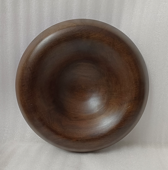 Round Turned Serving Bowl