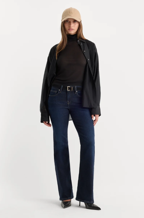 Good Low Rise Bootcut Jeans, Indigo - 13 Hub Lane   |  