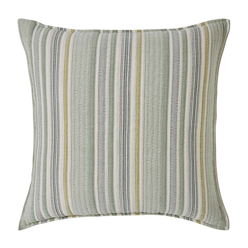 Edward Stonewash Cotton Stripe, Green Multi - 13 Hub Lane   |  Matching Bedding