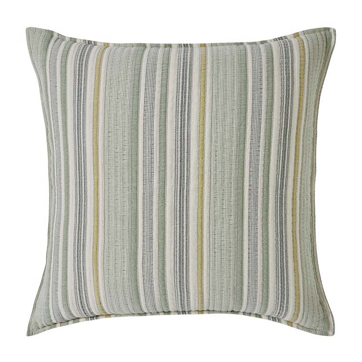 Edward Stonewash Cotton Stripe, Green Multi - 13 Hub Lane   |  Matching Bedding