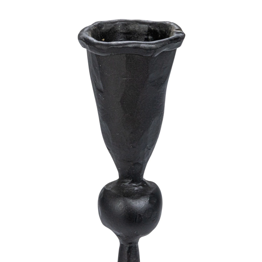 Hand-Forged Cast Iron Taper Holder - Thumbnail 3