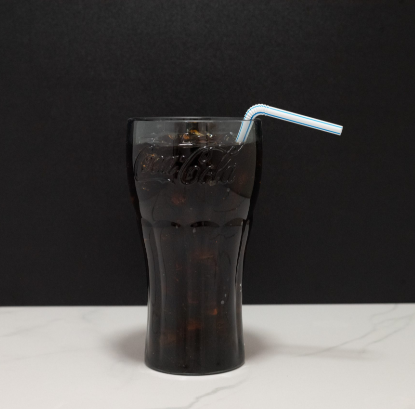 Glass Coke w/ Straw