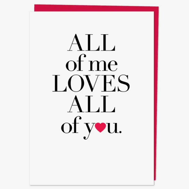 "All of Me Loves All of You" - 13 Hub Lane   |  