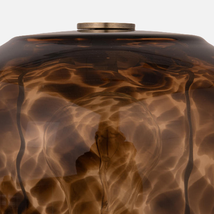 Hand-Blown Tortoise Glass Table Lamp