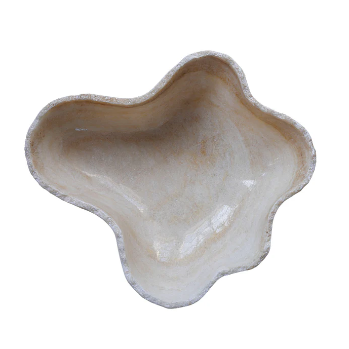 Onyx Bowl Freeform, Neutral - 13 Hub Lane   |  Marble Bowls
