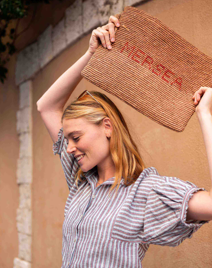 Sweet Clementine Button-Up, Marseille Stripe