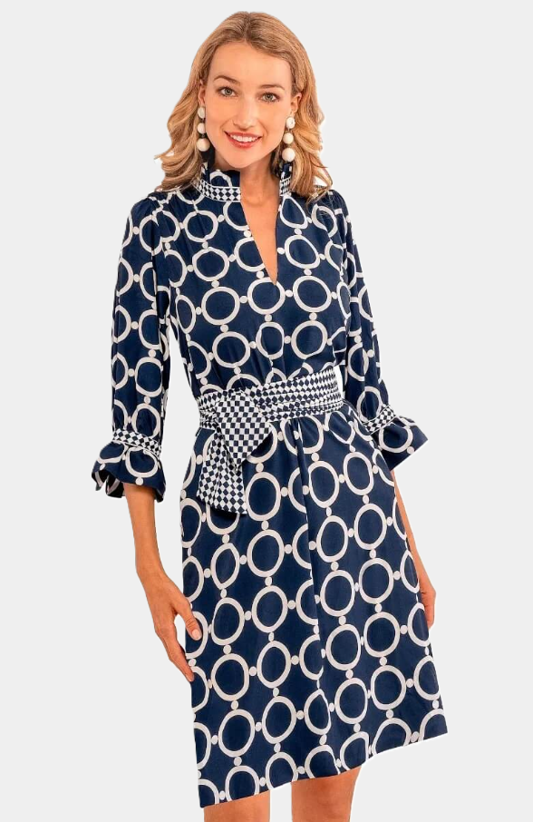 Outta Sight Tunic Dress, Dip & Dot Navy/White - 13 Hub Lane   |  