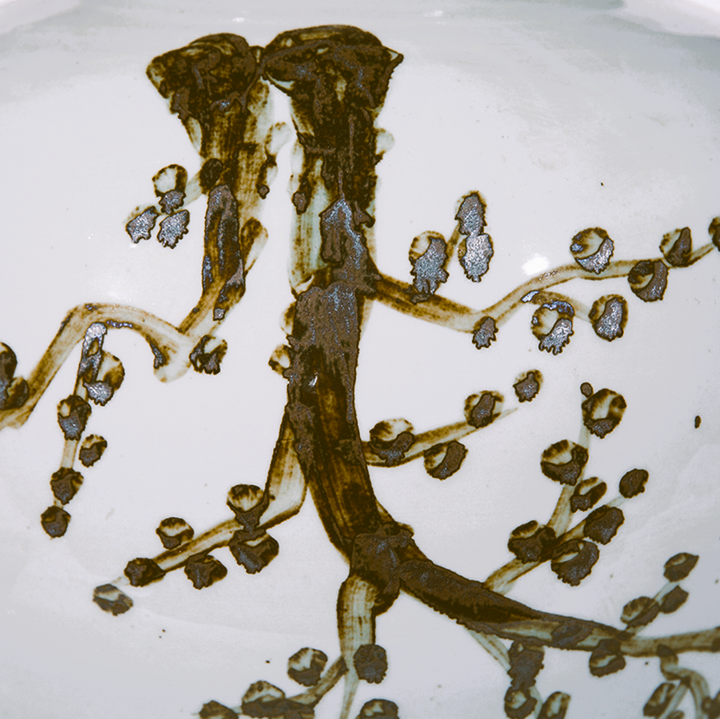 Rusty Brown Jar Weeping Plum - 13 Hub Lane   |  Ceramic Jars