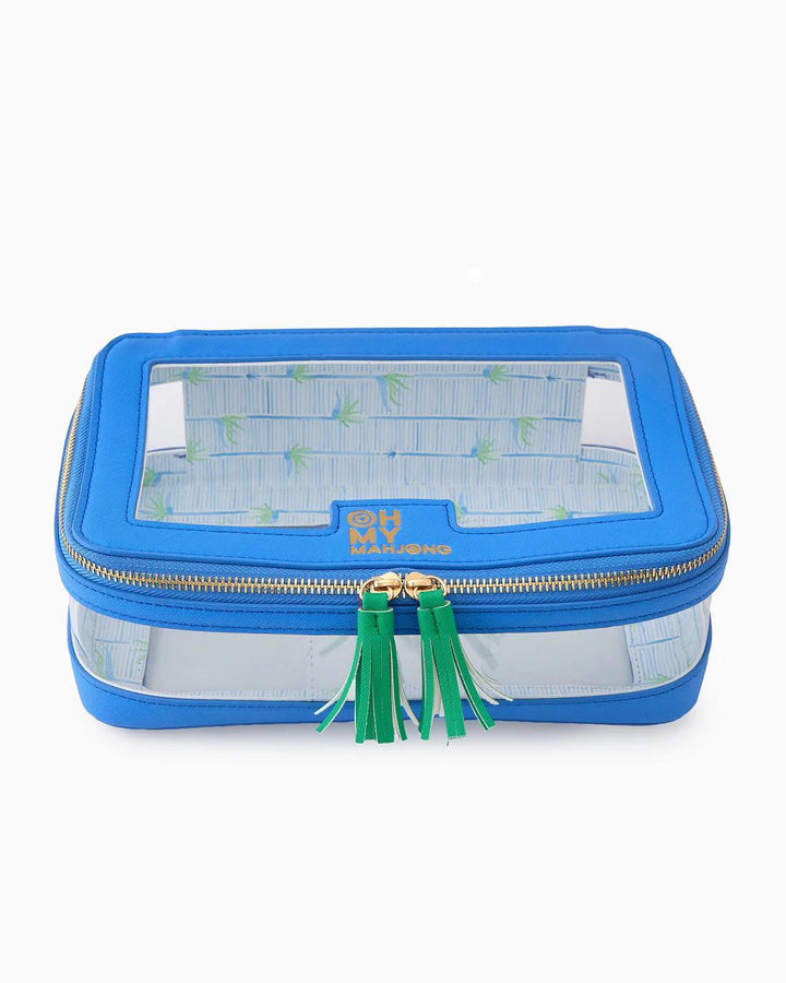 Mahjong Tile Storage Bag, Blue