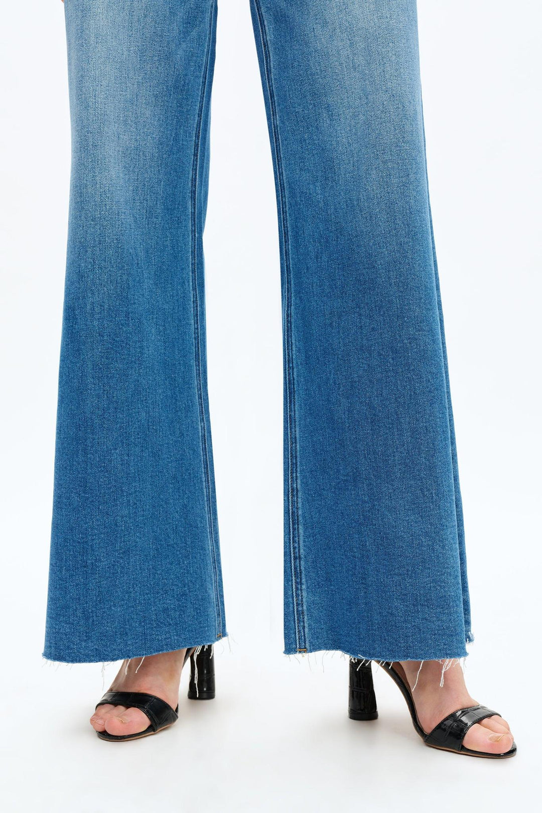 Bella High Rise Wide Leg Jeans, Medium Blue