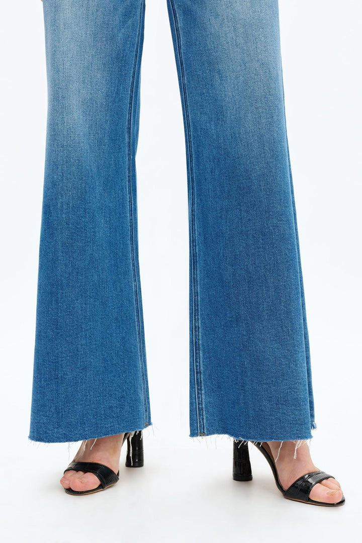 Bella High Rise Wide Leg Jeans, Medium Blue