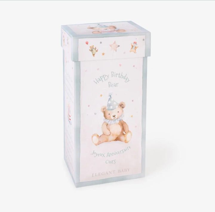 Aqua Birthday Bear Plush Toy w/ Gift Box