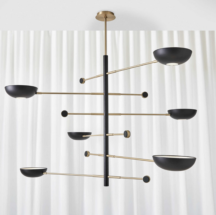 Swinger 6-Light Pendant, Black