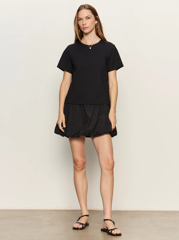 For Keeps Bubble T-Shirt Dress, Black - 13 Hub Lane   |  