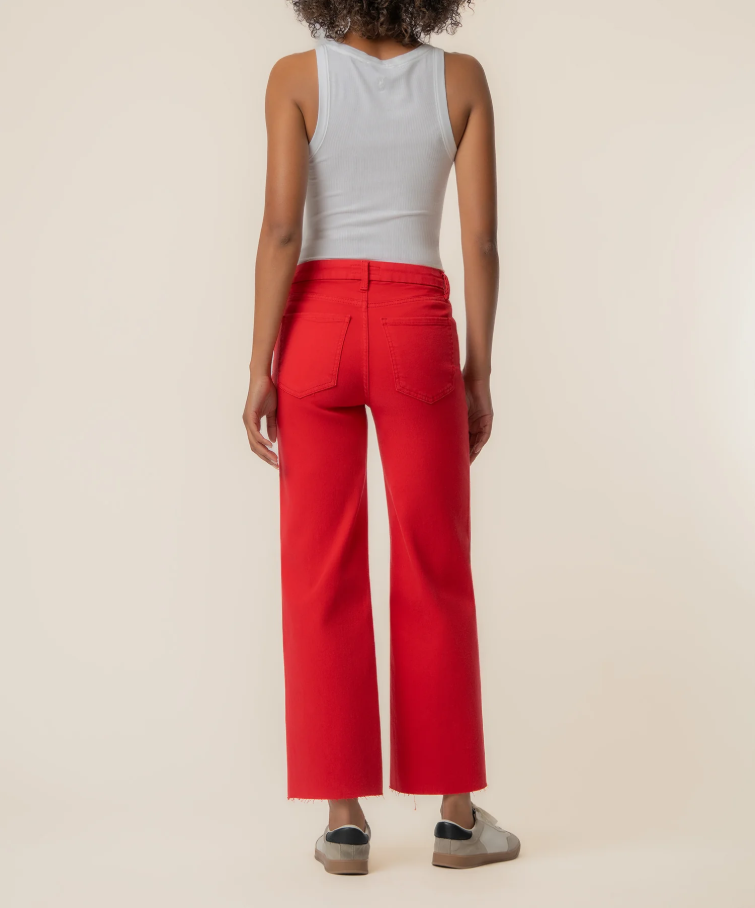 Kut From the Kloth Meg High Rise Wide Leg, Tomato