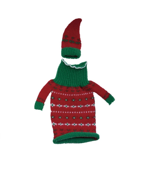 13 Hub Lane Knit Fabric Hat & Sweater Bottle Topper - Thumbnail 4