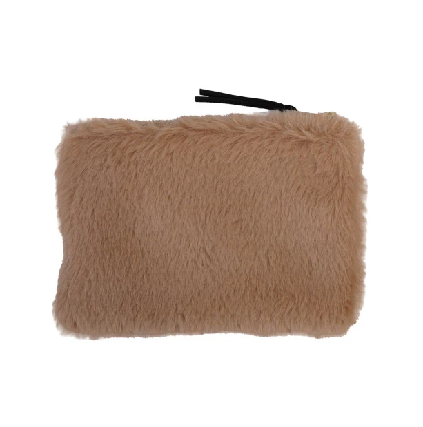 Faux Fur Fabric Zip Pouch - 13 Hub Lane   |  