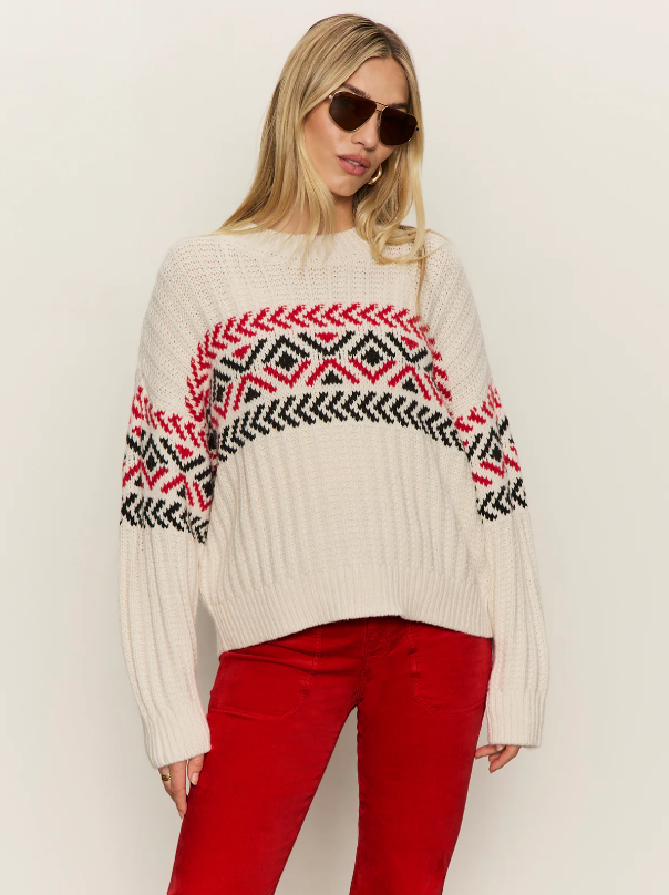 Send It Sweater, Chalk Multi
