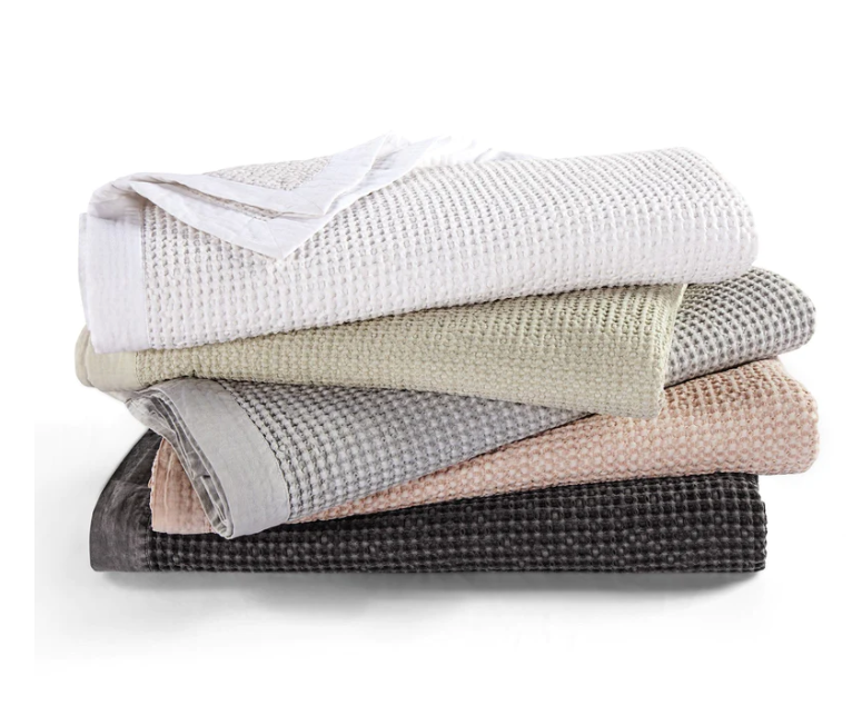 Waffle Weave Cotton Coverlet - Thumbnail 3