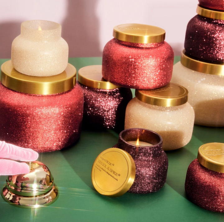 Red Glitter Volcano Signature Jar