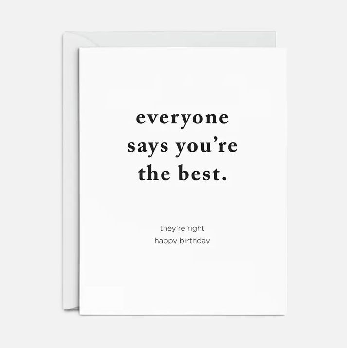 The Best Birthday - 13 Hub Lane   |  Birthday Cards