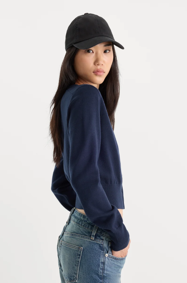 The Fine Knit Cardigan, New Navy