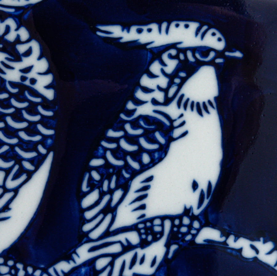 Ceramic Ginger Jar w/ Birds & Flowers - Thumbnail 4