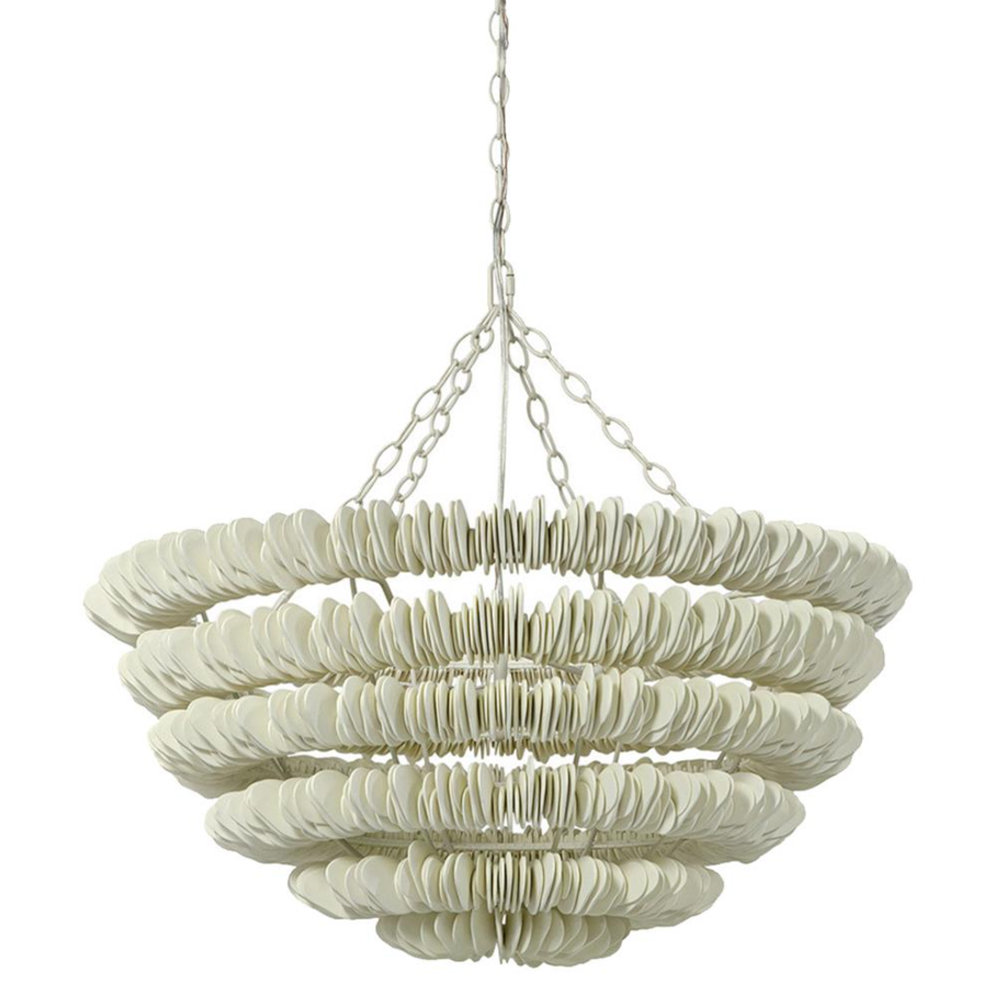 Hannah Wood Disc Chandelier