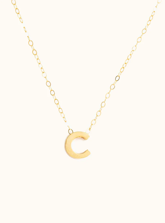 Letter Charm Necklace - 13 Hub Lane   |  